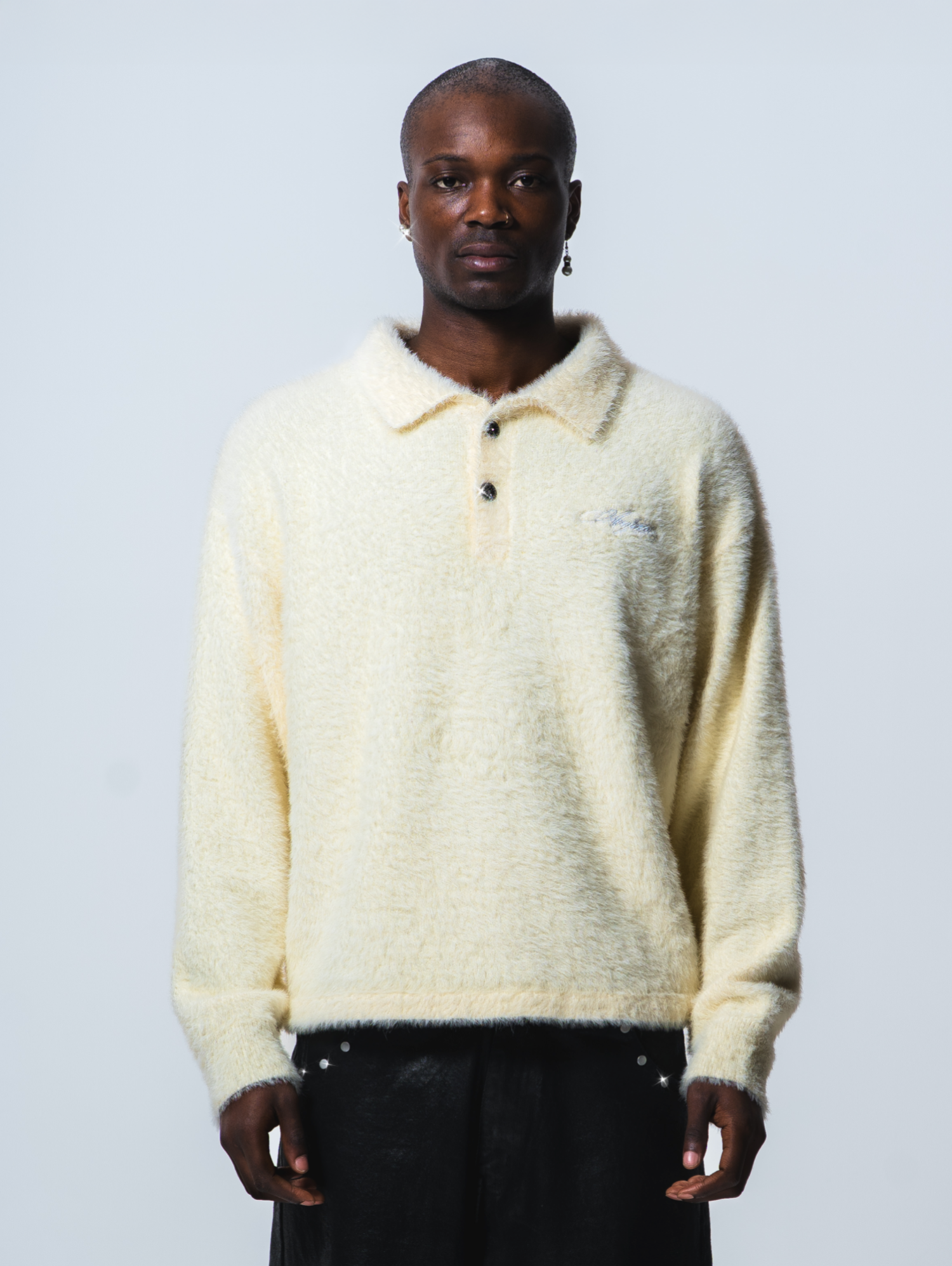 Mohair Polo Cream