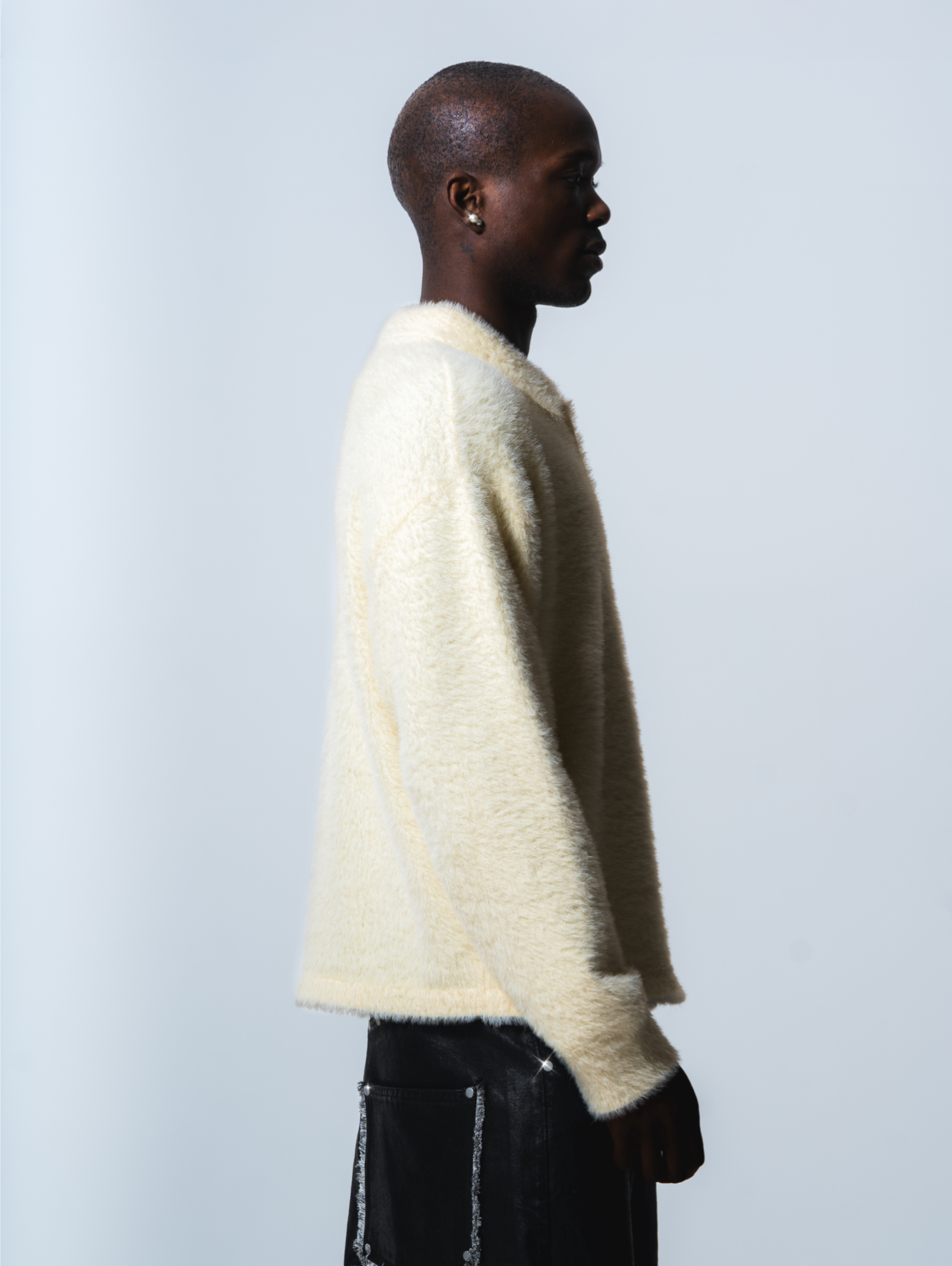Mohair Polo Cream