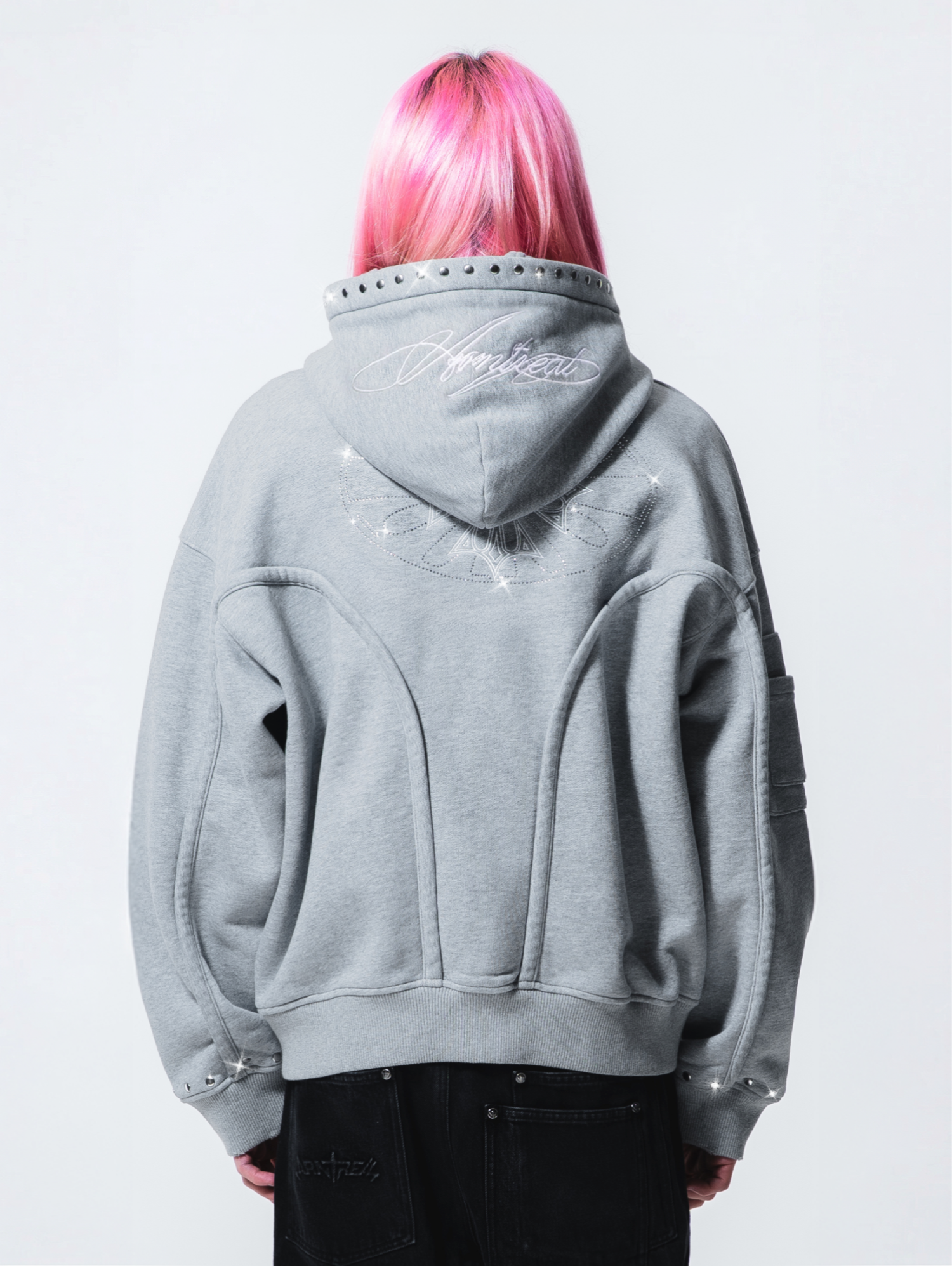 Fur Phantom Hoodie Grey