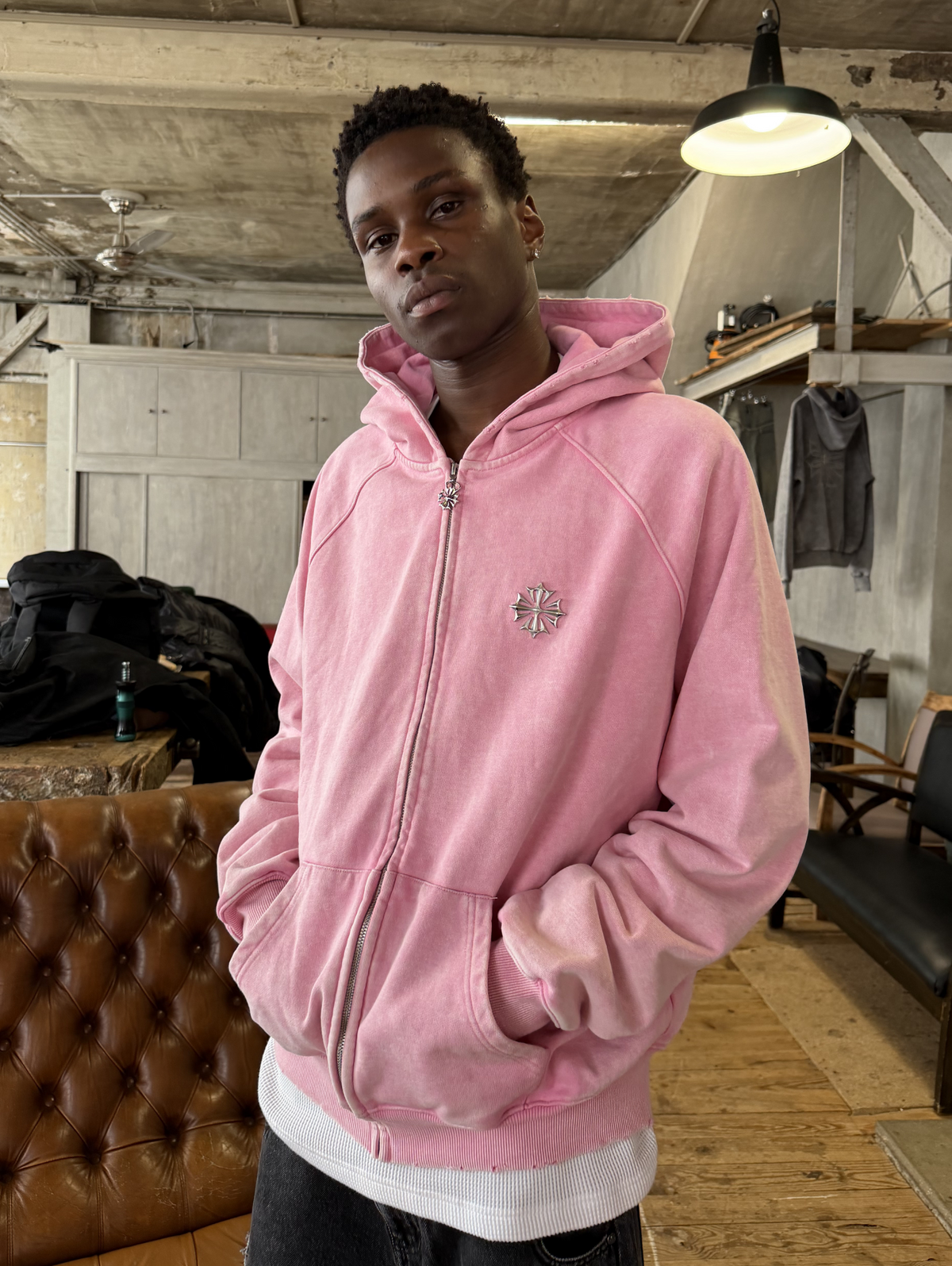 Relic Pink Zip Hoodie