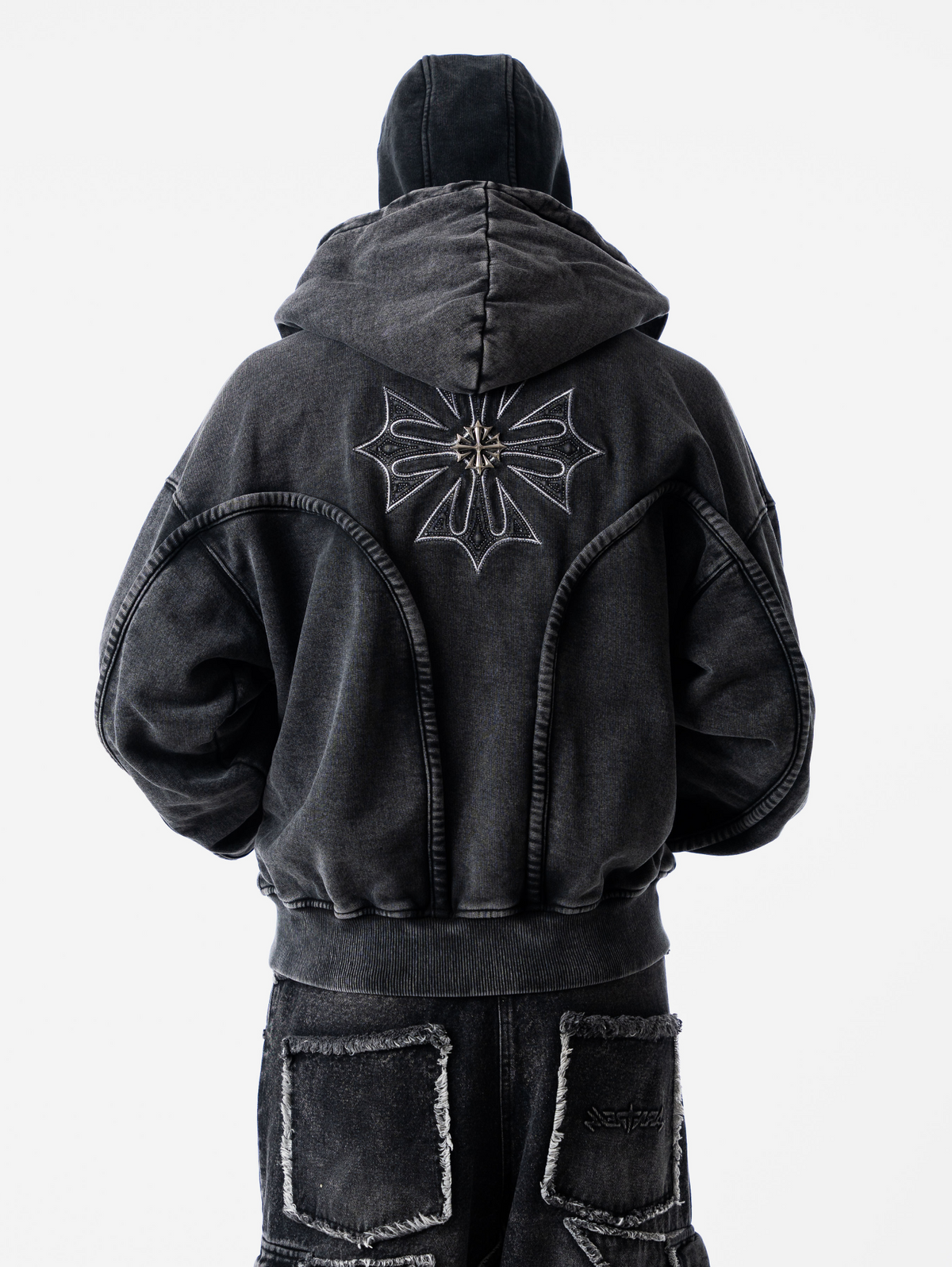 Wash Black Phantom Hoodie