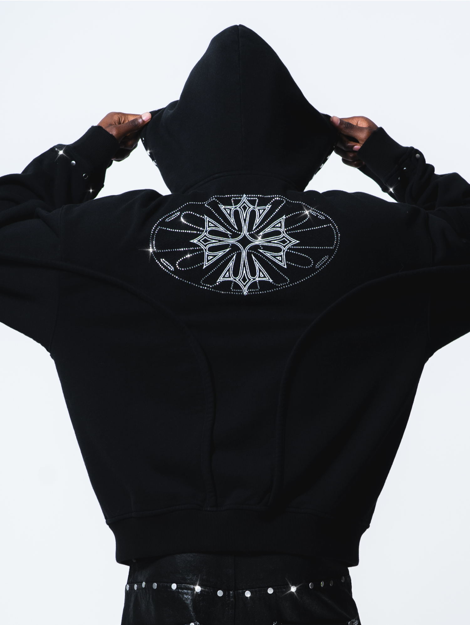 Fur Phantom Hoodie Black