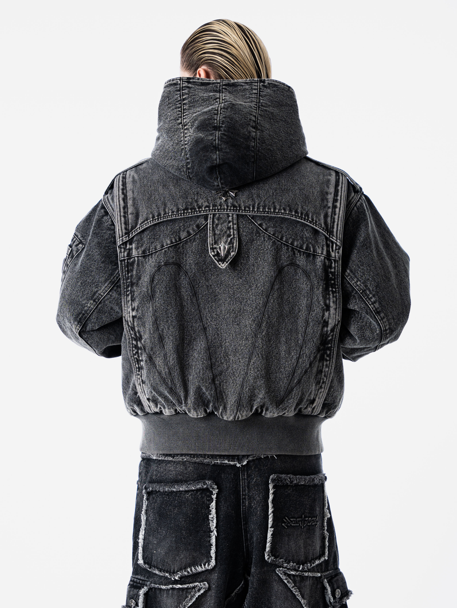 Forged Denim Bomber